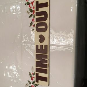 🛒 $2 with bundle Time Out art sign with heart